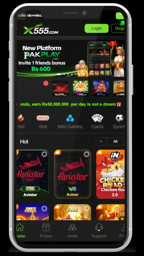 x555 apk homepage